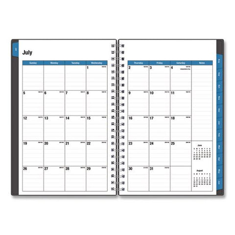 Collegiate Academic Year Weekly/monthly Planner, 8 X 5, Gray Cover, 12-month (july To June): 2026 To 2027