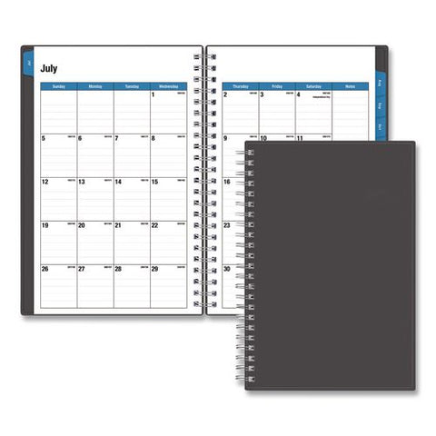 Collegiate Academic Year Weekly/monthly Planner, 8 X 5, Gray Cover, 12-month (july To June): 2026 To 2027
