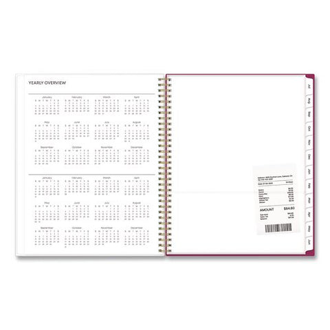 Mahalo Academic Year Weekly/monthly Planner, Multicolor Flower Cover, 11 X 8.5, 12-month (july To June): 2026 To 2027