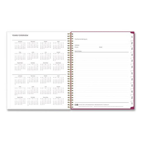 Mahalo Academic Year Weekly/monthly Planner, Multicolor Flower Cover, 11 X 8.5, 12-month (july To June): 2026 To 2027