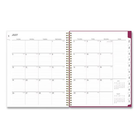 Mahalo Academic Year Weekly/monthly Planner, Multicolor Flower Cover, 11 X 8.5, 12-month (july To June): 2026 To 2027