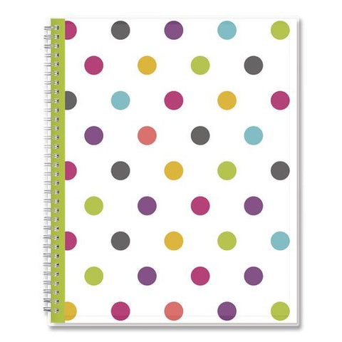 Teacher Dots Academic Year Weekly And Monthly Planner, 8 Classes, Multicolor Cover, 11 X 8.5, 12-month (july-june), 2026-2027