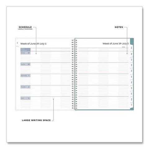 Teacher Dots Academic Year Weekly And Monthly Planner, 8 Classes, Multicolor Cover, 11 X 8.5, 12-month (july-june), 2026-2027