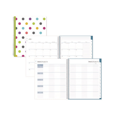 Teacher Dots Cyo Cover Weekly/monthly Lesson Planner, 2024 To 2025, Nine Classes, Multicolor Cover, (144) 11 X 8.5 Pages