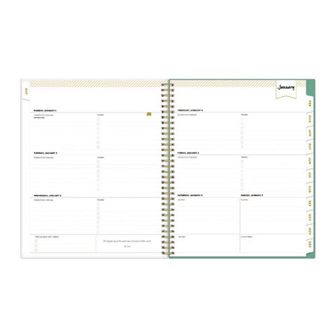 Day Designer Peyton Create-your-own Cover Weekly/monthly Planner, Floral Artwork, 11 X 8.5, White, 12-month (jan-dec): 2025