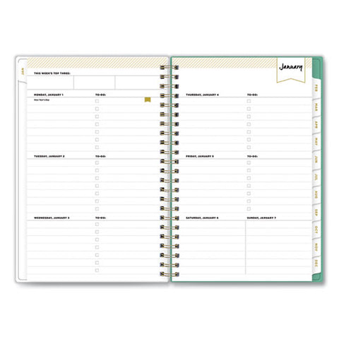 Day Designer Peyton Create-your-own Cover Weekly/monthly Planner, Floral Artwork, 8 X 5, White, 12-month (jan-dec): 2026