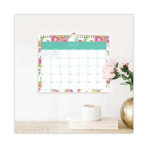 Day Designer Peyton Academic Wall Calendar, Floral Artwork, 11 X 8.75, White Sheets, 12-month (july To June): 2024 To 2025