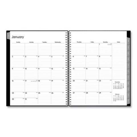 Enterprise Weekly/monthly Planner, 11 X 8.5, Black Cover, 12-month (jan To Dec): 2025