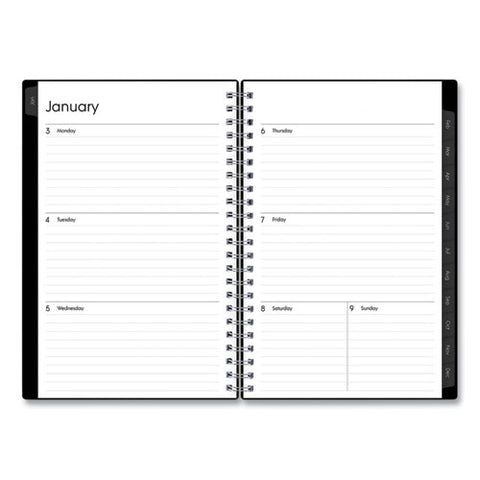 Enterprise Weekly/monthly Planner, 8 X 5, Black Cover, 12-month (jan To Dec): 2025