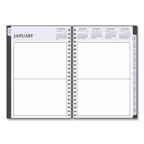 Passages Non-dated Perpetual Daily Planner, 8.5 X 5.5, Black Cover, 60-month (jan To Dec): 2021 To 2025