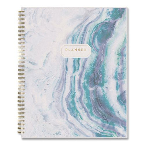 Gemma Academic Year Weekly/monthly Planner, Geode Artwork, 11 X 8.5, Blue/purple Cover, 12-month (july To June): 2026 To 2027