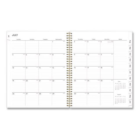 Gemma Academic Year Weekly/monthly Planner, Geode Artwork, 11 X 8.5, Blue/purple Cover, 12-month (july To June): 2026 To 2027