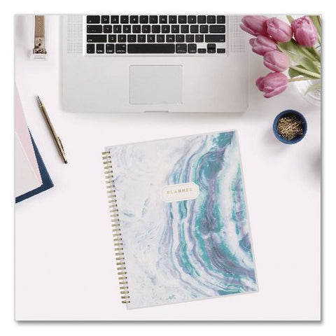 Gemma Academic Year Weekly/monthly Planner, Geode Artwork, 11 X 8.5, Blue/purple Cover, 12-month (july To June): 2026 To 2027