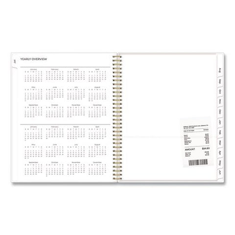 Gemma Academic Year Weekly/monthly Planner, Geode Artwork, 11 X 8.5, Blue/purple Cover, 12-month (july To June): 2026 To 2027