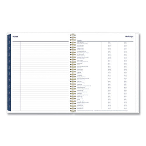 Gemma Academic Year Weekly/monthly Planner, Geode Artwork, 11 X 8.5, Blue/purple Cover, 12-month (july To June): 2025 To 2026