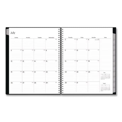 Enterprise Academic Weekly/monthly Planner, 11 X 8.5, Black Cover, 12-month (july To June): 2026 To 2027