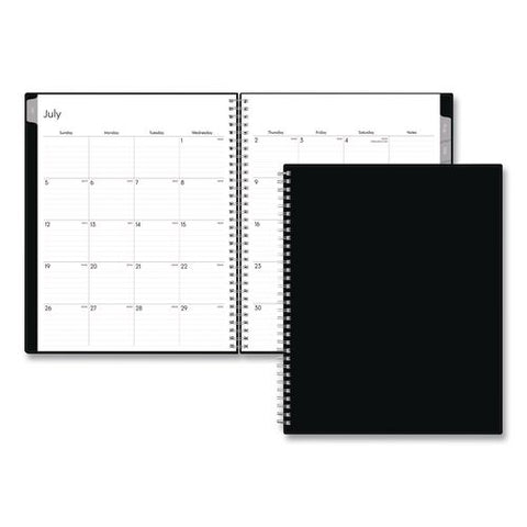 Enterprise Academic Weekly/monthly Planner, 11 X 8.5, Black Cover, 12-month (july To June): 2026 To 2027