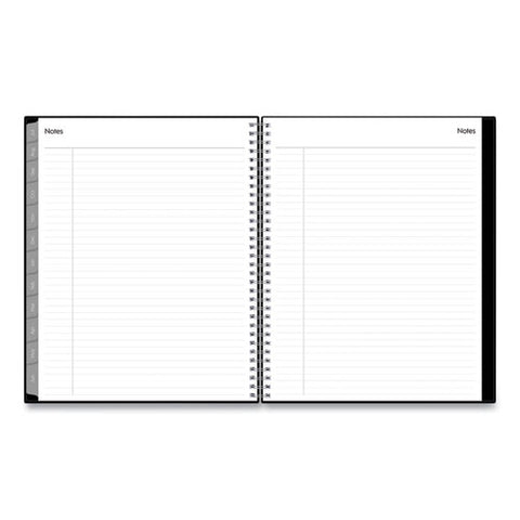 Enterprise Academic Weekly/monthly Planner, 11 X 8.5, Black Cover, 12-month (july To June): 2025 To 2026