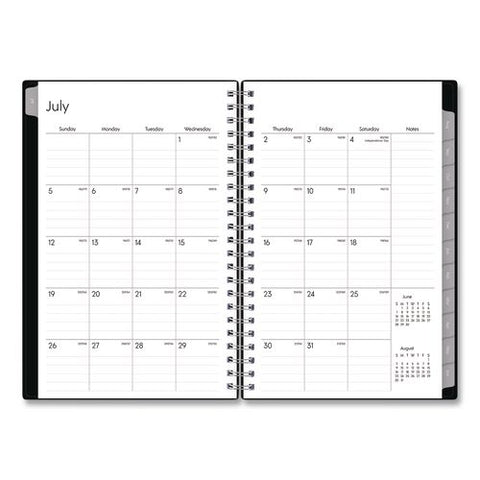 Enterprise Academic Weekly/monthly Planner, 8 X 5, Black Cover, 12-month (july To June): 2026 To 2027