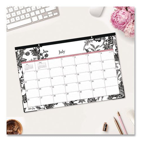Analeis Academic Year Desk Pad Calendar, 11 X 17, White Sheets, Black Headband/clear Corners, 12-month (july-june): 2026-2027