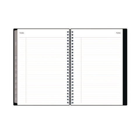 Enterprise Weekly/monthly Notes Planner, 8.63" X 5.88", Black Cover, 12-month (jan To Dec): 2025