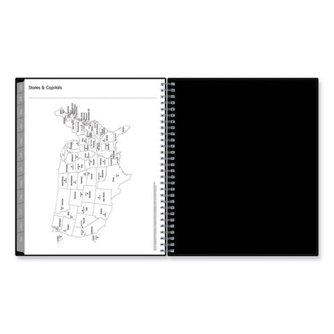 Enterprise Monthly Planner, 10 X 8, Black Cover, 12-month (jan To Dec): 2025