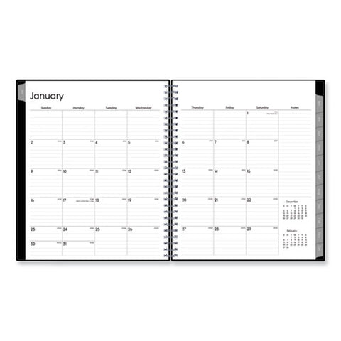 Enterprise Monthly Planner, 10 X 8, Black Cover, 12-month (jan To Dec): 2025