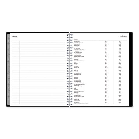 Enterprise Monthly Planner, 10 X 8, Black Cover, 12-month (jan To Dec): 2025