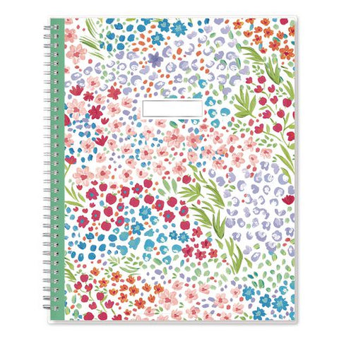 Ditsy Dapple Academic Year Teacher Weekly/monthly Lesson Planner, 8 Classes, Multicolor, 11x8.5,12-month (jul-jun), 2026-2027