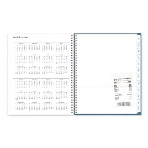 Ditsy Dapple Academic Year Teacher Weekly/monthly Lesson Planner, 8 Classes, Multicolor, 11x8.5,12-month (jul-jun), 2026-2027