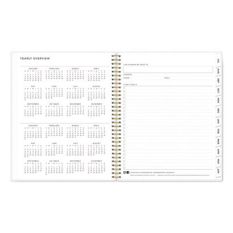 Smoke Frosted Academic Year Weekly/monthly Planner, 11 X 8.5, Multicolor Smoke Artwork Cover, 12-month (july-june): 2026-2027