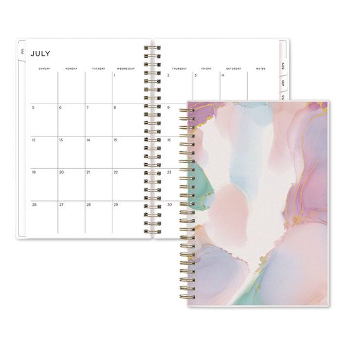 Smoke Frosted Academic Year Weekly/monthly Planner, Multicolor Artwork Cover, 8 X 5, 12-month (july To June): 2026 To 2027