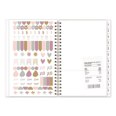 Smoke Frosted Academic Year Weekly/monthly Planner, Multicolor Artwork Cover, 8 X 5, 12-month (july To June): 2026 To 2027