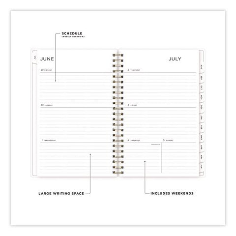 Smoke Frosted Academic Year Weekly/monthly Planner, Multicolor Artwork Cover, 8 X 5, 12-month (july To June): 2026 To 2027