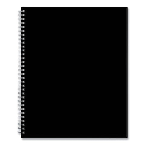 Teacher's Solid Black Weekly/monthly Lesson Planner, 2024 To 2025, Nine Classes, Black Cover, (144) 11 X 8.5 Pages