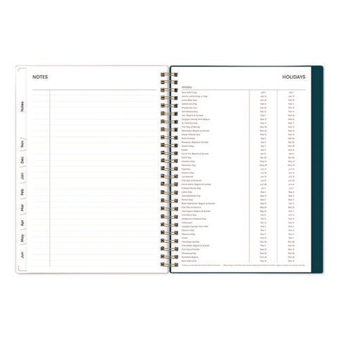 Greta Academic Year Weekly/monthly Planner, Floral Artwork, 8.63 X 5.88, Green Cover, 12-month: July 2024 To June 2025