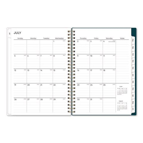 Greta Academic Year Weekly/monthly Planner, Floral Artwork, 8.63 X 5.88, Green Cover, 12-month (july To June): 2026 To 2027