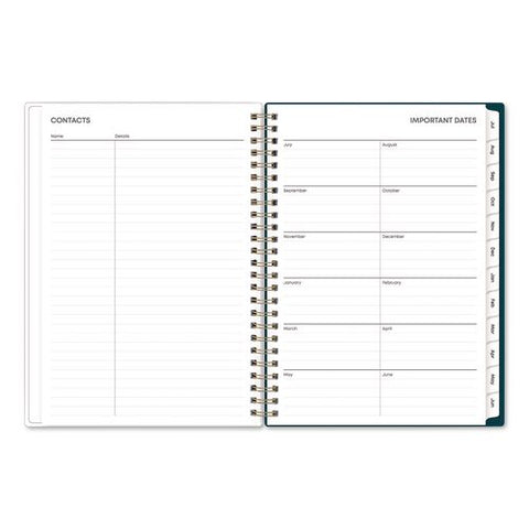 Greta Academic Year Weekly/monthly Planner, Floral Artwork, 8.63 X 5.88, Green Cover, 12-month (july To June): 2026 To 2027
