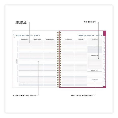 Star Confetti Bright Academic Weekly/monthly Planner, 11 X 8.5, Multicolor Cover, 12-month (july To June): 2026 To 2027