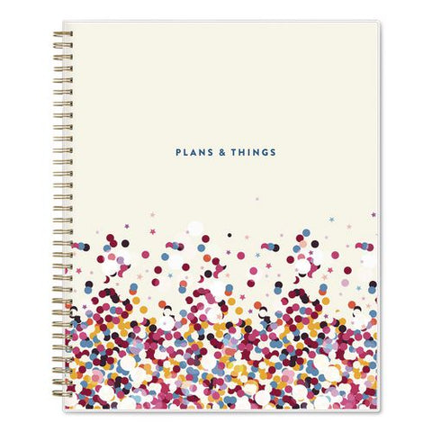 Star Confetti Bright Academic Weekly/monthly Planner, 11 X 8.5, Multicolor Cover, 12-month (july To June): 2026 To 2027