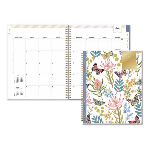 Day Designer Flutter Academic Year Weekly/monthly Planner, 11 X 8.5, Multicolor Cover, 12-month (july To June): 2026 To 2027