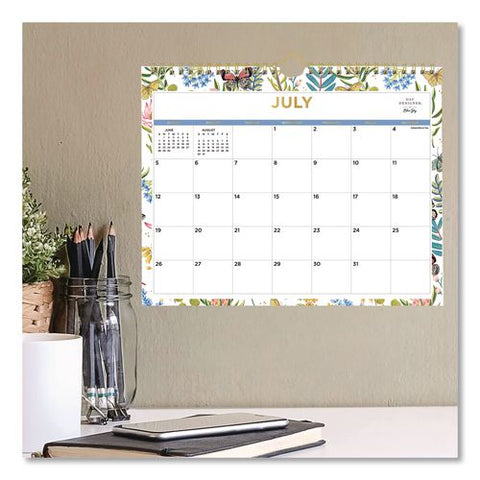 Garden Flutter Academic Monthly Wall Calendar, 8.75 X 11, White Sheets, 12-month (july To June): 2026 To 2027