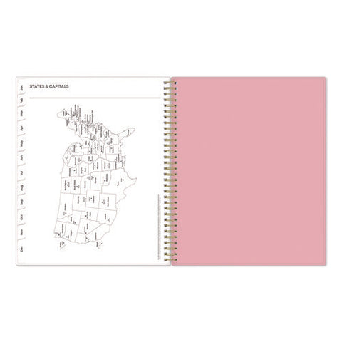 Mimi Pink Weekly/monthly Planner, Floral Artwork, 11 X 8.5, Pink/blue/rose Cover, 12-month (jan To Dec): 2025