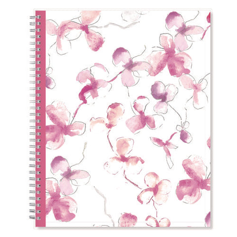 Breast Cancer Awareness Create-your-own Cover Weekly/monthly Planner, Orchids Artwork, 11 X 8.5, 12-month (jan To Dec): 2025