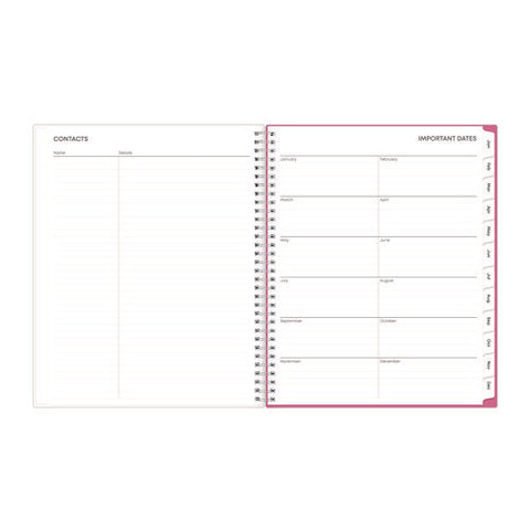 Breast Cancer Awareness Create-your-own Cover Weekly/monthly Planner, Orchids Artwork, 11 X 8.5, 12-month (jan To Dec): 2025