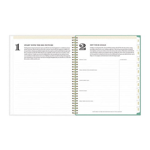 Day Designer Academic Year Weekly/monthly Frosted Planner, Palms Artwork, 11 X 8.5, 12-month (july To June): 2025 To 2026