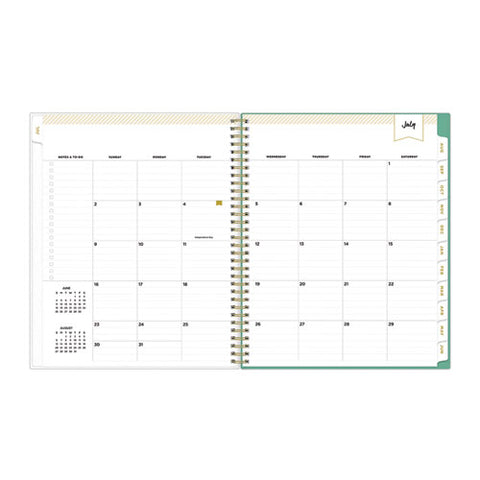 Day Designer Academic Year Weekly/monthly Frosted Planner, Palms Artwork, 11 X 8.5, 12-month (july To June): 2025 To 2026
