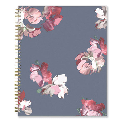 Life Note-it Leah Weekly/monthly Notes Planner, Floral Artwork, 11 X 8.5, Gray/pink/white Cover, 12-month (jan To Dec): 2025