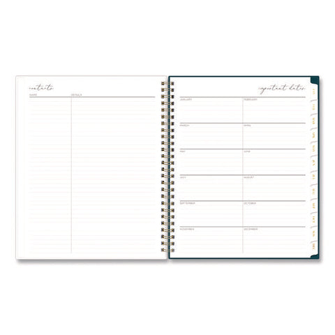 Life Note-it Marina Weekly/monthly Planner, Calm Waters Artwork, 9 X 7, Shades Of Blue Cover, 12-month (jan To Dec): 2025