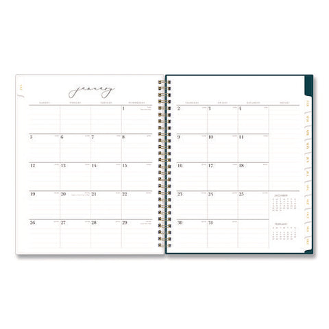 Life Note-it Marina Weekly/monthly Planner, Calm Waters Artwork, 9 X 7, Shades Of Blue Cover, 12-month (jan To Dec): 2025